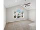 Bedroom with natural light, neutral walls, and ceiling fan at 7535 Meridale Forest Dr # 107, Charlotte, NC 28269