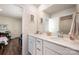 This bathroom features a dual sink vanity at 1051 Lookout Shoals Dr, Fort Mill, SC 29715