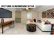 Spacious living room features a large sectional couch and modern decor at 113 Noah Ln, Troutman, NC 28166