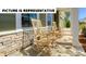 Inviting front porch featuring stone accents and comfortable rocking chairs for relaxing outdoors at 117 Noah Ln, Troutman, NC 28166