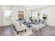 Bright and airy living room with large windows, hardwood floors, and stylish furnishings, perfect for relaxing and entertaining at 265 Red Fox Ln # 1P, China Grove, NC 28023
