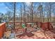 Inviting back deck with seating and natural outdoor views at 304 Keller St, China Grove, NC 28023