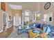 Spacious living room with hardwood floors, an open floorplan, and plenty of natural light at 304 Keller St, China Grove, NC 28023