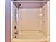 Clean bathroom shower with white surround and modern shower head fixture at 3620 Cole Mill Rd, Charlotte, NC 28270
