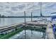Private dock on a serene lake, perfect for boating and recreation at 405 Northwest Dr, Davidson, NC 28036