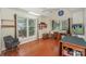 Bright office space featuring hardwood floors, natural light, and desk space at 405 Northwest Dr, Davidson, NC 28036