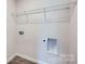 Convenient laundry room featuring shelving and hookups for washer and dryer at 5336 Small St, Catawba, NC 28609