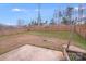 Large fenced backyard featuring a concrete patio and ample space for outdoor activities at 8007 Shadbrush Ct, Charlotte, NC 28215