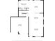 First floor plan showcasing the kitchen, living and dining area, bathroom, and garage at 8007 Shadbrush Ct, Charlotte, NC 28215