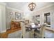 Cozy dining area with wooden table, stylish chairs, and hardwood floors at 907 Thorn Ridge Ln, Lake Wylie, SC 29710