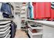 Organized walk-in closet with shelving and drawers, offering ample storage solutions for clothing and accessories at 9119 Gander Dr, Charlotte, NC 28277