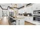 Well-equipped kitchen island with granite countertops, stainless steel appliances, and pendant lighting at 1047 Rabbit Hill Ln, Monroe, NC 28110