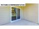 Patio area featuring a sliding glass door entry into home at 109 Noah Ln, Troutman, NC 28166