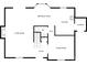 Detailed floor plan showcasing the layout of the first floor including kitchen, living room, and breakfast nook at 10906 Falls Branch Ln, Charlotte, NC 28214