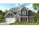 Inviting two-story home showcasing stone accents, a covered entry, and an attached garage at 1115 Sugar Creek Rd, Indian Land, SC 29707