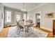 Elegant dining room with hardwood floors, neutral walls, and a chandelier at 119 Hemphill Ave, Chester, SC 29706