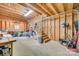 Wood framed interior of a garage and storage area at 119 Hemphill Ave, Chester, SC 29706