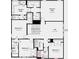 Floor plan showcasing the layout of the second level, including the bedrooms, bathrooms, and loft at 13248 Chopin Ridge Rd, Huntersville, NC 28078