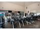 Workout equipment in the community fitness center with treadmills and elliptical machines at 1506 Venetian Way Dr, Waxhaw, NC 28173