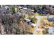 An aerial view showcasing the property lines of a home on a corner lot at 1552 10Th Street Nw Pl, Hickory, NC 28601