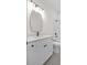 Elegant bathroom features a marble tile shower and modern vanity at 1824 Haines St, Charlotte, NC 28216
