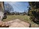 Large backyard with a shed and mature trees at 3029 Wendover Nw Rd, Concord, NC 28027
