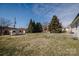 Spacious backyard with mature trees and a shed at 3029 Wendover Nw Rd, Concord, NC 28027