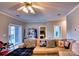 Open-concept living room with plenty of natural light, neutral walls and carpet at 649 46Th Avenue Ne Dr, Hickory, NC 28601