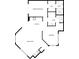 Detailed floor plan showcasing the layout of the living room, kitchen, bedrooms, and bathrooms at 8069 Cedar Glen Dr, Charlotte, NC 28212