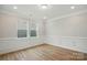 Bright dining room featuring hardwood floors, recessed lighting, and classic chair rail molding at 8716 Acadia Pkwy # 596, Sherrills Ford, NC 28673