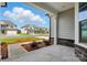 View from front porch of the street, other houses and professional landscaping around the house at 8716 Acadia Pkwy # 596, Sherrills Ford, NC 28673