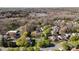 Aerial view of a neighborhood with houses, trees, and some community areas at 9108 Clifton Meadow Dr, Matthews, NC 28105