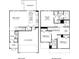 Detailed floor plan showcasing the layout of the two-story home at 1105 Harry Ct, Albemarle, NC 28001
