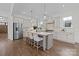 Spacious kitchen with island, stainless steel appliances, and eat in bar at 1828 Haines St, Charlotte, NC 28216
