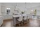 Eat-in kitchen with large island and stainless steel appliances at 1828 Haines St, Charlotte, NC 28216