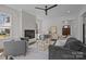 Comfortable living room features a fireplace and sophisticated decor at 1828 Haines St, Charlotte, NC 28216