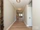 Inviting entryway features hardwood floors, a contemporary light fixture, and neutral paint at 2204 Camber Dr # Cwo0076, Gastonia, NC 28054
