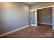 Well-lit office space with modern French doors and hardwood flooring throughout at 2204 Camber Dr # Cwo0076, Gastonia, NC 28054