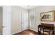 Cozy office space featuring wood floors, plantation shutters, and two doors at 3008 Sweetleaf Dr, Fort Mill, SC 29707