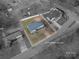 Aerial view of the home showing the layout of the property and approximate lot lines at 3248 St Vincent Dr, Claremont, NC 28610