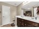 Well-lit bathroom features a double sink vanity with modern fixtures at 446 Clouds Way Way, Rock Hill, SC 29732