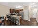 Stylish kitchen featuring granite countertops, stainless steel appliances, and a breakfast bar with seating at 446 Clouds Way Way, Rock Hill, SC 29732