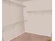 Empty closet space with wall-mounted shelving at 514 Galesburg Dr, Monroe, NC 28110