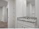 Bathroom featuring a granite countertop, and tiled floors at 709 Daniel Ln, Richburg, SC 29729