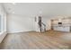 Spacious open living room with hardwood floors and staircase to the second floor at 10113 Mamillion Dr, Huntersville, NC 28078