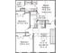 Upstairs floor plan features bedrooms, bathrooms, laundry room and walk-in closet at 213 Lake George Dr, Shelby, NC 28152
