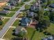 Aerial view of a landscaped yard, with mature trees and beautiful home at 329 Wintergreen Ct, Kings Mountain, NC 28086