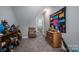 A cozy bedroom, decorated with personal items and featuring a comfortable chair and a chest of drawers at 329 Wintergreen Ct, Kings Mountain, NC 28086