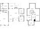 First floor plan featuring a 3-car garage, primary bedroom, kitchen, living room, dining area, and screened porch at 329 Wintergreen Ct, Kings Mountain, NC 28086