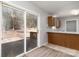 Bright kitchen featuring sliding door access to the deck at 4175 Barnell Ln, Maiden, NC 28650